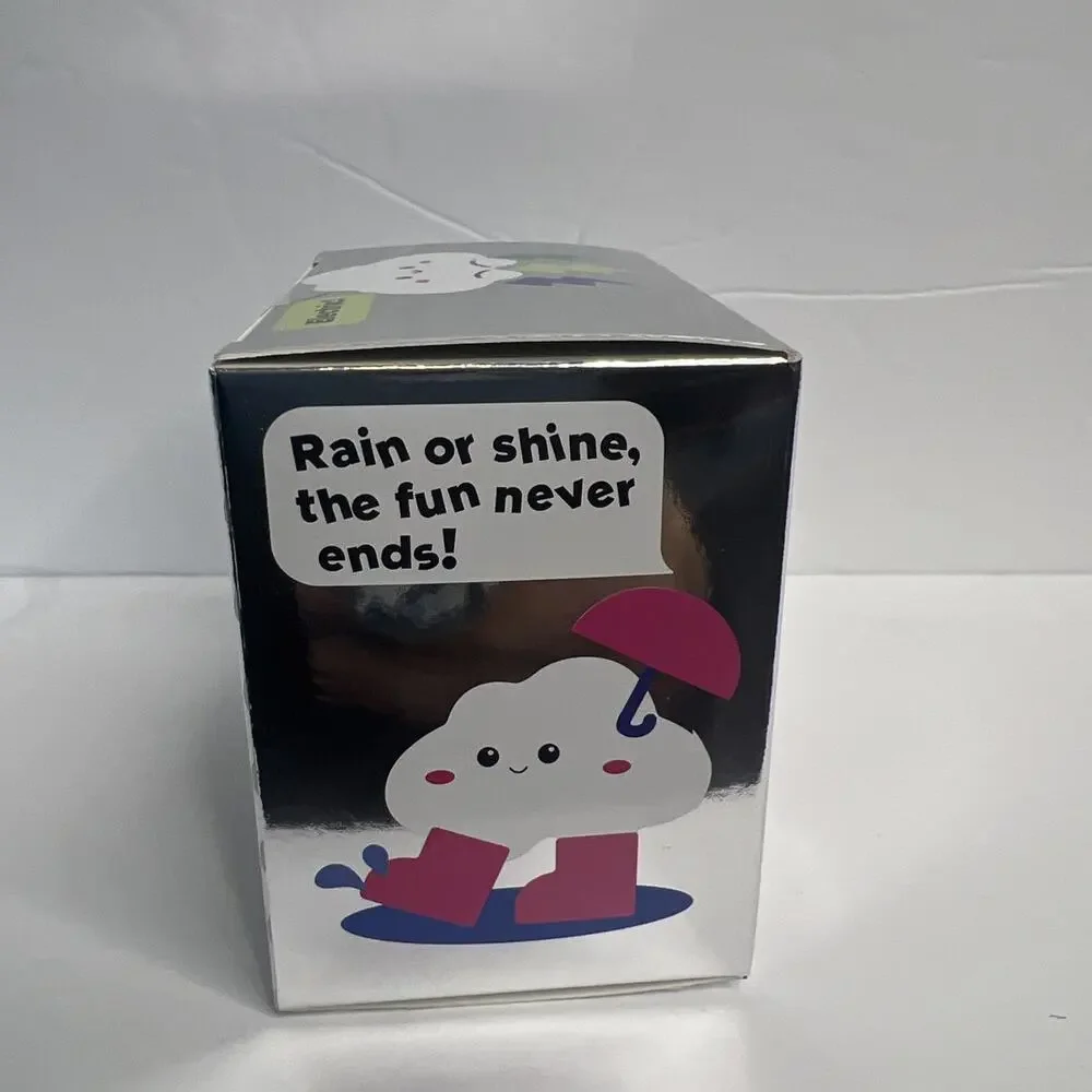 NEW J'Adore Glitter Cloud Super Duper Squishy Tactile Squeeze Toy CLEAR